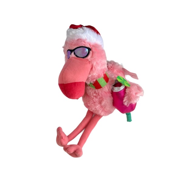 Gemmy Christmas Flamingo Animated Plush Singing “It’s 5 O’clock Somewhere” Works - Picture 1 of 11